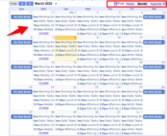 1. virtual meetings schedule